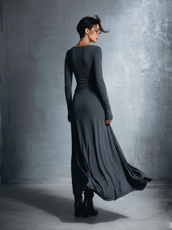 Gabriella – Long dress with side knot