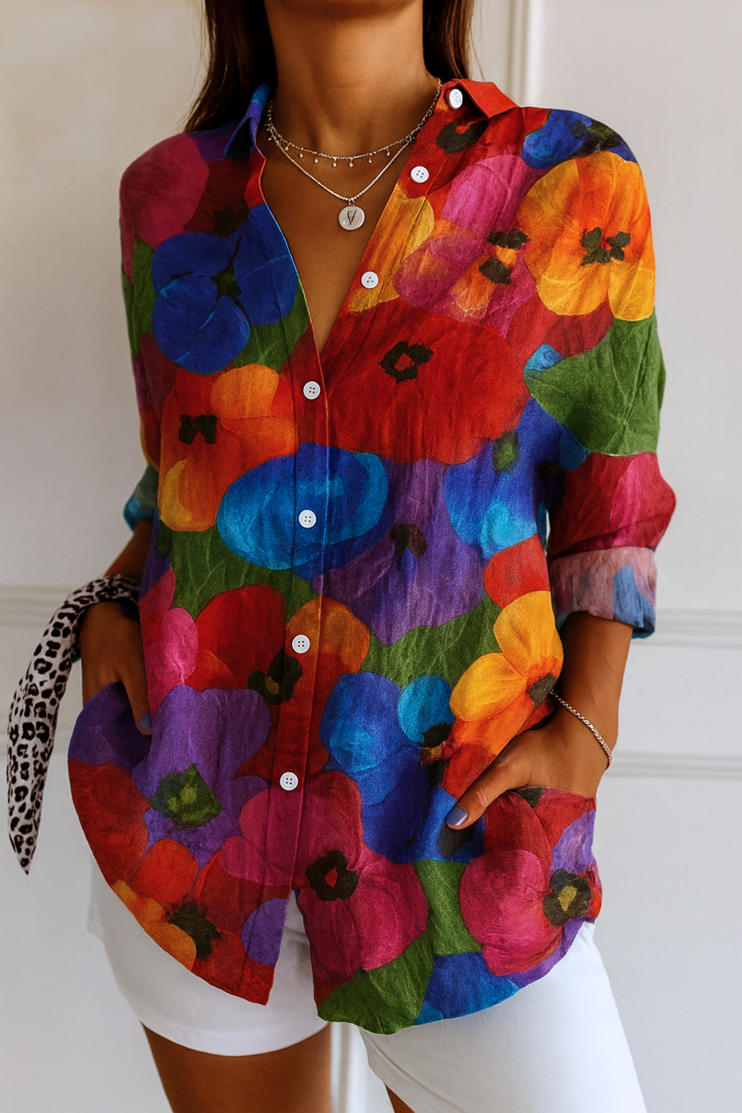 Astra | Colourful Pattern Blouse