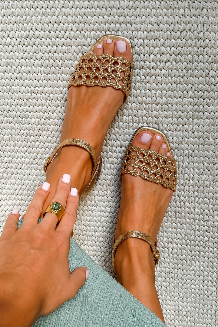Aurora™ | Golden Summer Enchantment Sandals