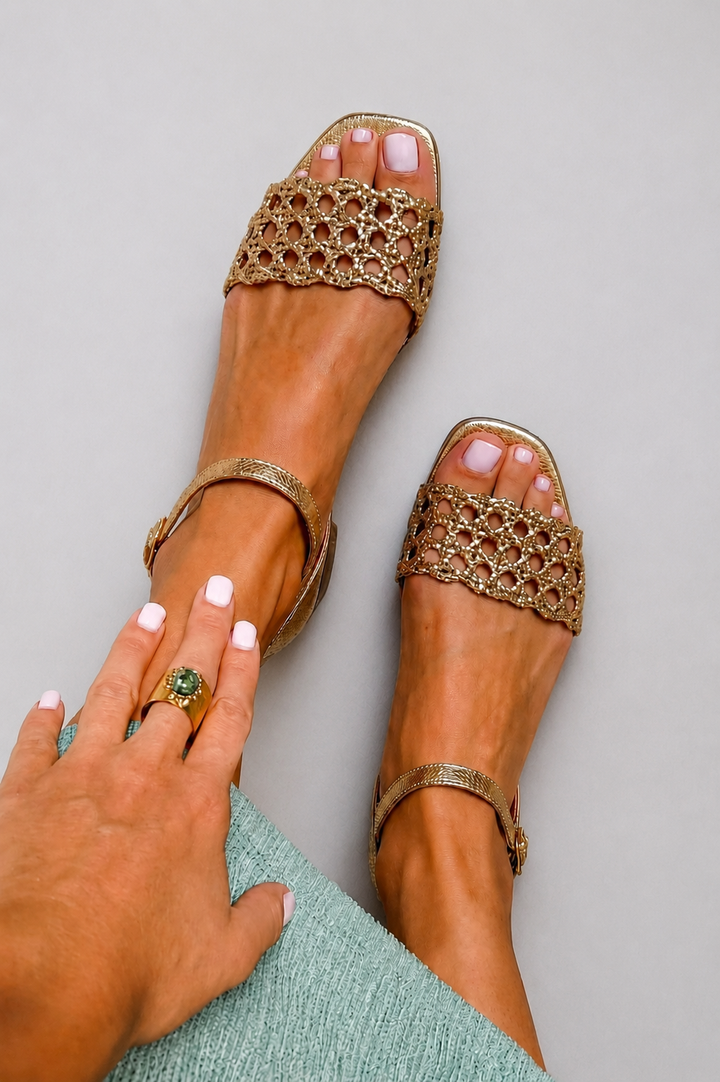 Aurora™ | Golden Summer Enchantment Sandals
