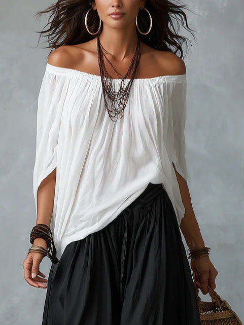 Aaliyah™ | Flowing Off-the-Shoulder Set