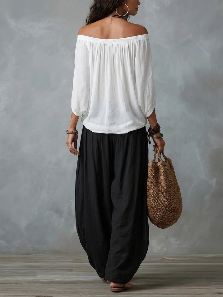 Aaliyah™ | Flowing Off-the-Shoulder Set