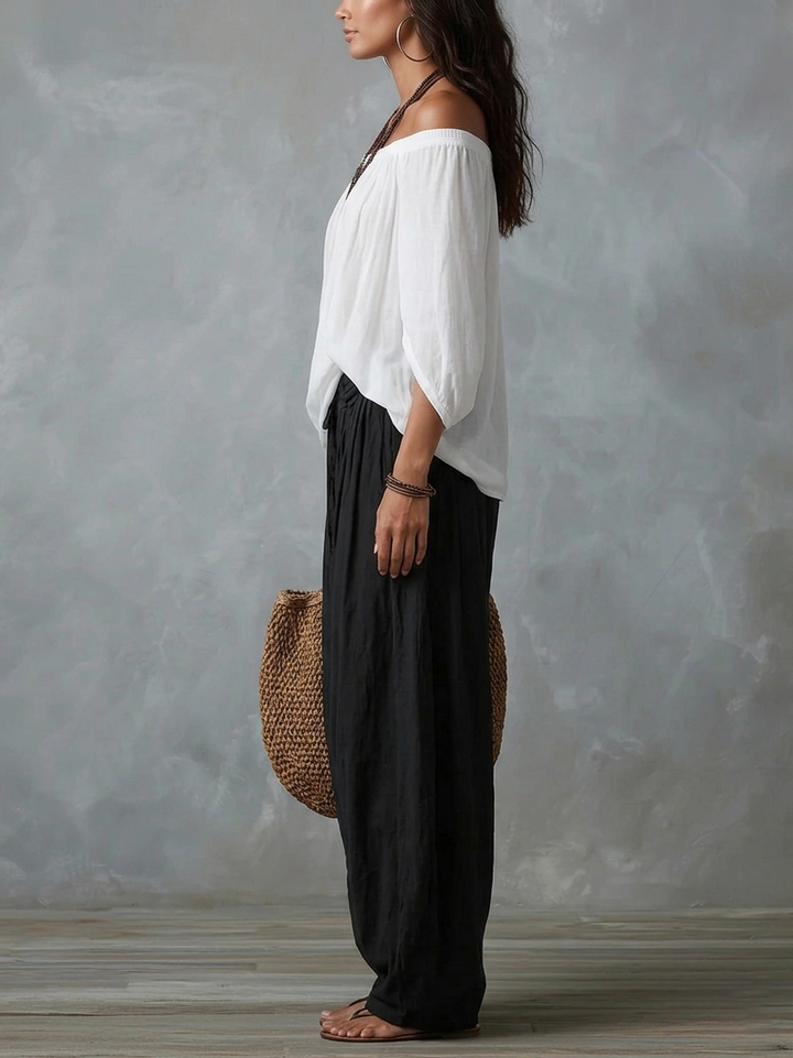 Aaliyah™ | Flowing Off-the-Shoulder Set