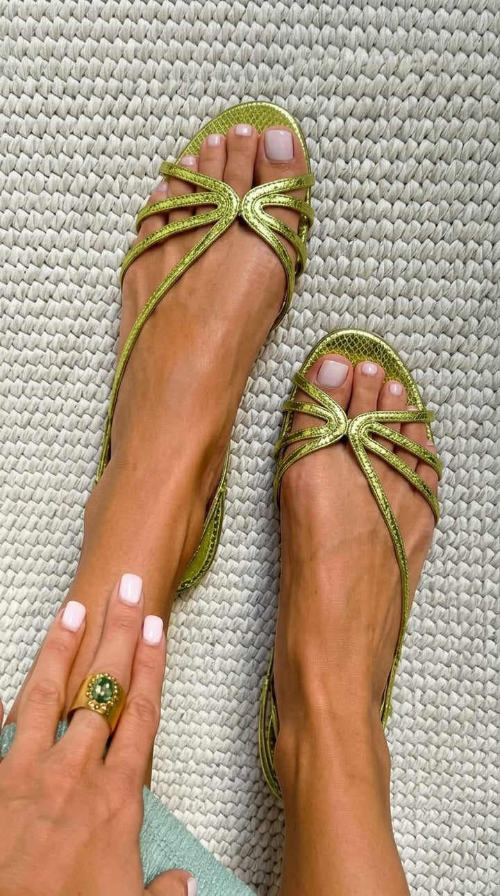 Camille™ | Golden Sandals, Summer Elegance