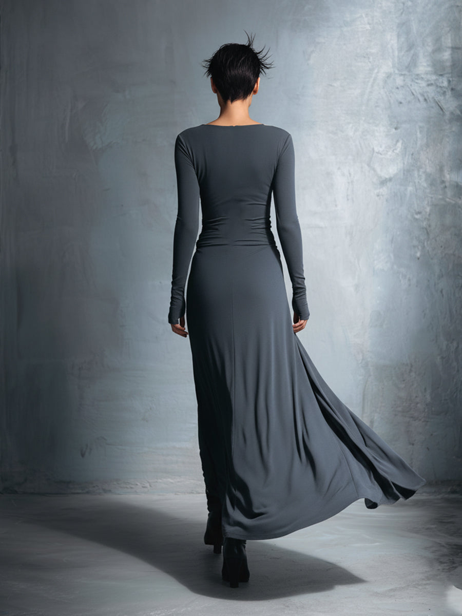 Gabriella – Long dress with side knot