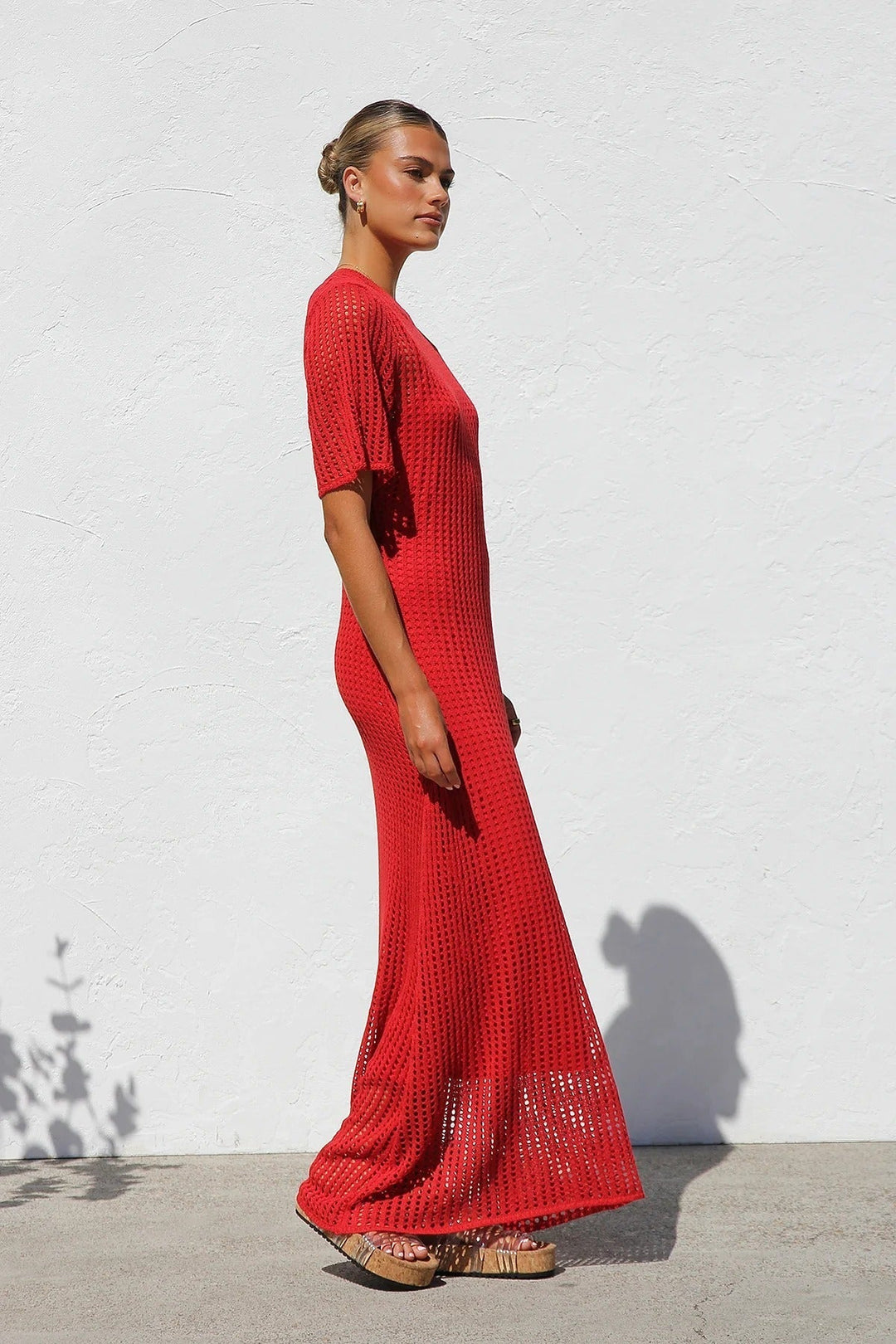 Airlie Crochet Maxi Dress - Natural