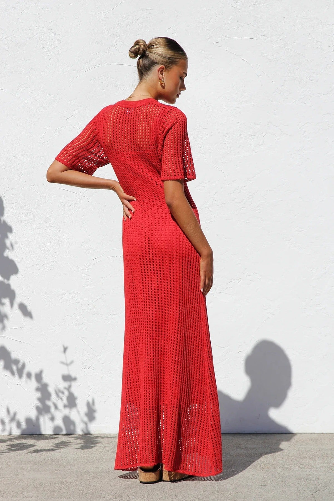 Airlie Crochet Maxi Dress - Natural