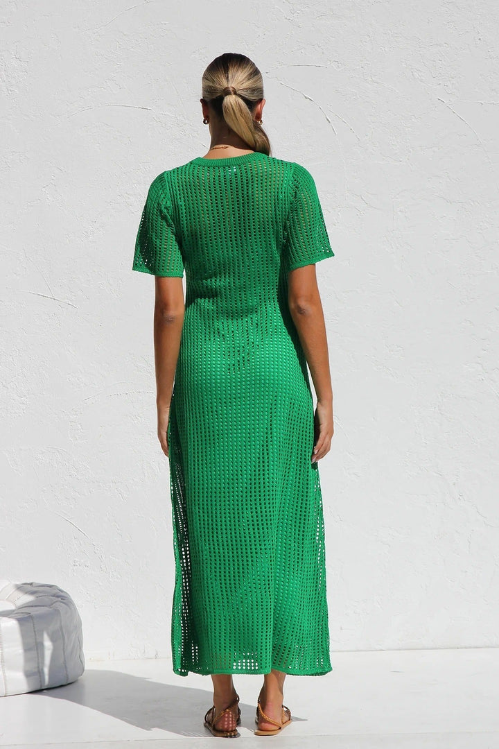 Airlie Crochet Maxi Dress - Natural
