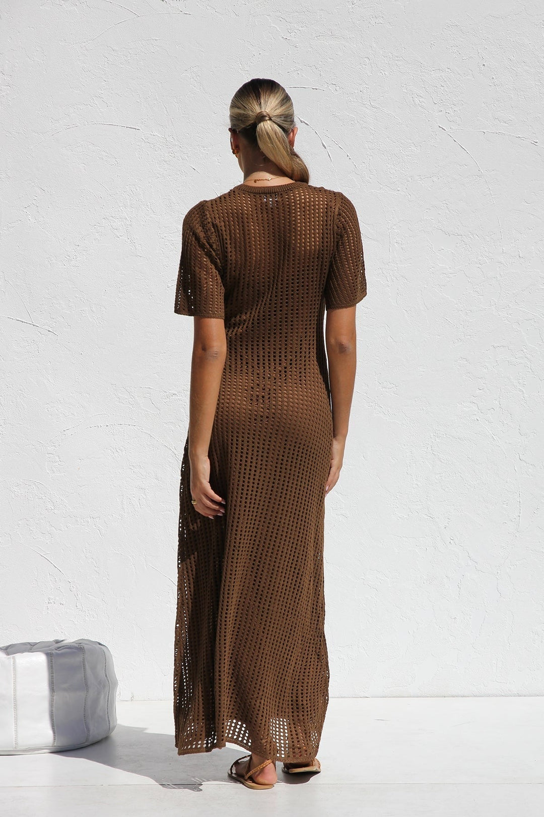 Airlie Crochet Maxi Dress - Natural