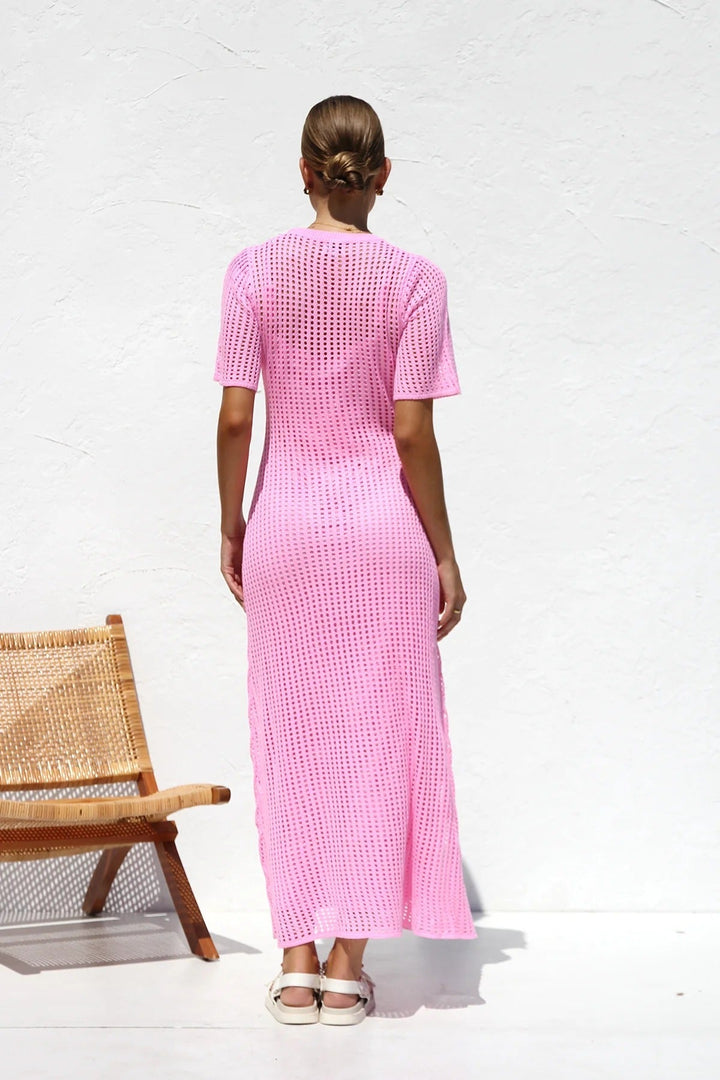 Airlie Crochet Maxi Dress - Natural